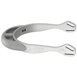 Herm Sprenger 20mm Rounded Neck Fairrider Spurs - Silver Aluminum/Silver