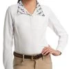 Romfh Kids' Sarah Long Sleeve Shirt Snap - White/Mr Chaps 2 Romfh Kids' Sarah Long Sleeve Shirt Snap - White/Mr Chaps -Equestrian Equipment 605407 800 800