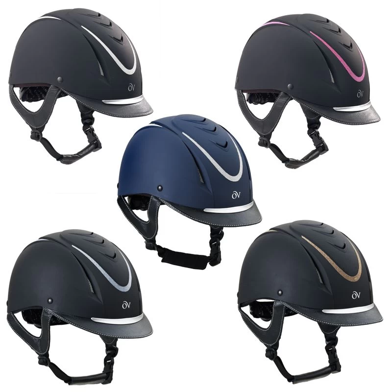 Ovation Z-6 Glitz Helmet - Black/Black/Blue 4 Ovation Z-6 Glitz Helmet - Black/Black/Blue - Image 2