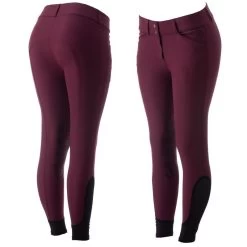 Equinavia Women's Maud Knee Patch Breeches - Wine Red