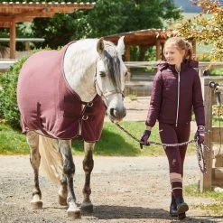 Horze Kids' Morgan Full Seat Riding Tights - Fig Purple -Equestrian Equipment 607737 800 800