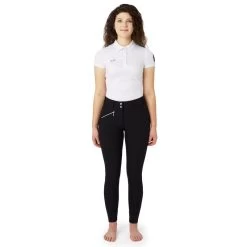 Horze Women's High Waist Full Seat Breeches W/Crystals - Black -Equestrian Equipment 607975 800 800