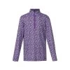 Kerrits Kids' Always Cool Print Ice Fil Long Sleeve Shirt - Iris Make Your Luck -Equestrian Equipment 609366 800 800