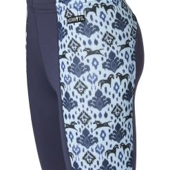 Kerrits Kids' Knee Patch Performance Tights - Ink/Ink Painted Horse -Equestrian Equipment 610037 800 800