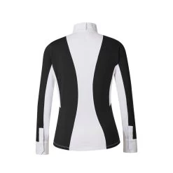 Kerrits Women's Affinity Long Sleeve Show Shirt - Black/Iron Bouquet -Equestrian Equipment 610568 800 800