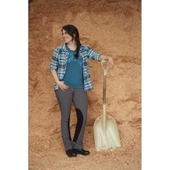 Kerrits Women's Dynamic Extended Knee Patch Bootcut Tights - Peppercorn -Equestrian Equipment 610689 800 800