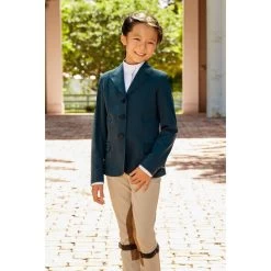 RJ Classics Kids' Skylar Jr 37.5 Grey Label Show Coat - Evergreen -Equestrian Equipment 612411 800 800