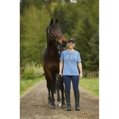 Kerrits Women's Dancing Horses Tee - Lake 9 Kerrits Women's Dancing Horses Tee - Lake -Equestrian Equipment 612814 800 800