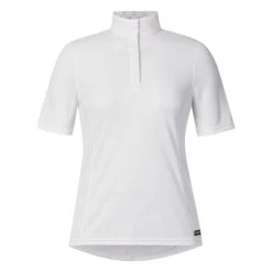 Kerrits Women's Encore Short Sleeve Show Shirt - White/Lucky Diamond