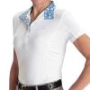 Romfh Women's Lindsay Short Sleeve Show Shirt - White/LillyBits Very Peri/Mint 2 Romfh Women's Lindsay Short Sleeve Show Shirt - White/LillyBits Very Peri/Mint -Equestrian Equipment 615684 800 800