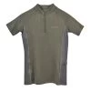 Shires Aubrion Kids' Revive Short Sleeve Sun Shirt - Olive