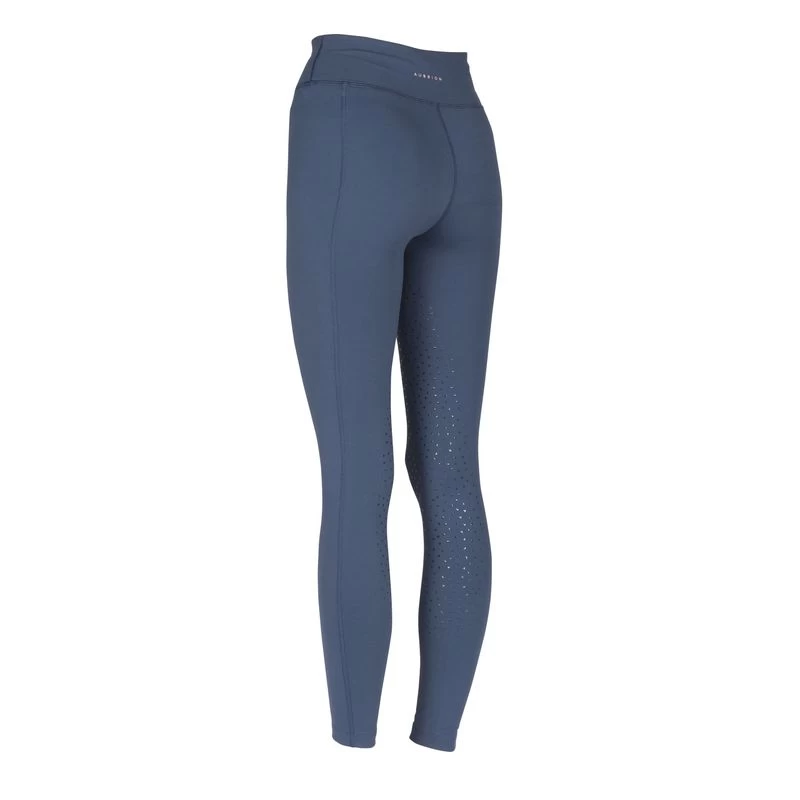 Shires Aubrion Women's Non-Stop Riding Tights - Navy 4 Shires Aubrion Women's Non-Stop Riding Tights - Navy - Image 2