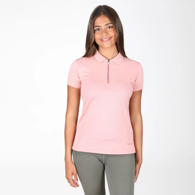 Shires Aubrion Women's Poise Tech Polo - Rose 5 Shires Aubrion Women's Poise Tech Polo - Rose - Image 3