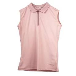 Shires Aubrion Kids' Poise Sleeveless Tech Polo - Rose