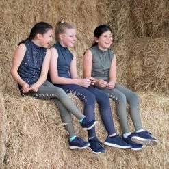 Shires Aubrion Kids' Rhythm Mesh Tights - Olive 7 Shires Aubrion Kids' Rhythm Mesh Tights - Olive -Equestrian Equipment 619721 800 800