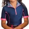 Romfh Kids' Chill Factor Short Sleeve Sun Shirt - Navy/Lilly Bits Juicy Pink 2 Romfh Kids' Chill Factor Short Sleeve Sun Shirt - Navy/Lilly Bits Juicy Pink -Equestrian Equipment 621235 800 800