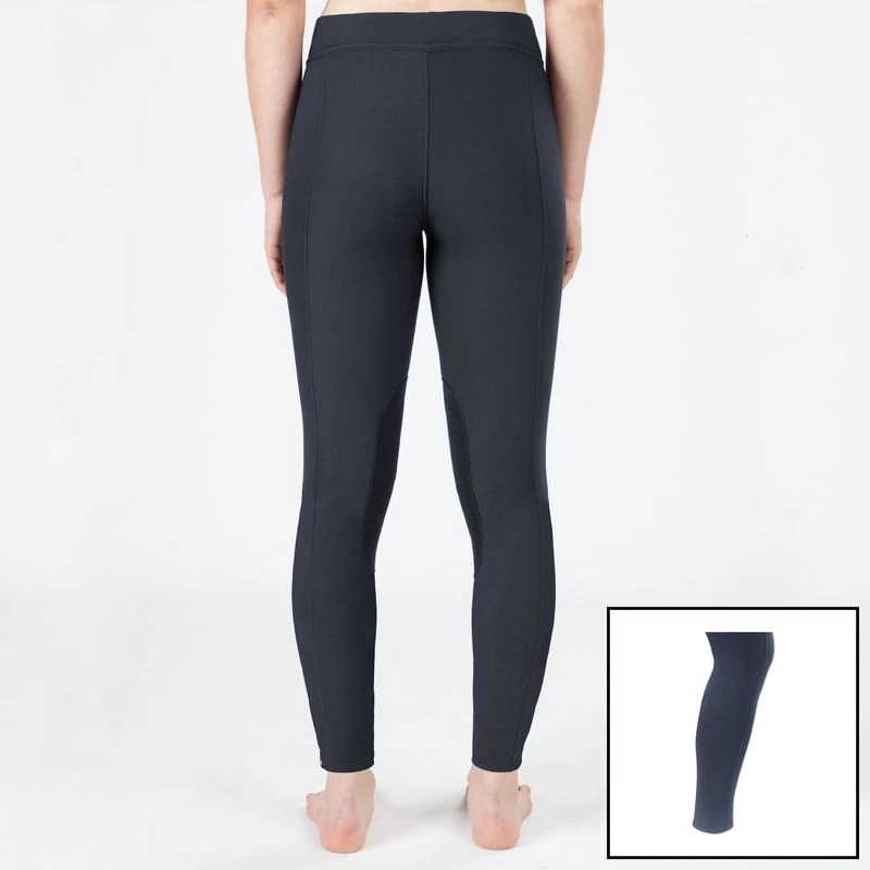 Irideon Women's Powerstretch Knee Patch Breeches W/Sock - Graphite 3 Irideon Women's Powerstretch Knee Patch Breeches W/Sock - Graphite