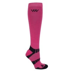 Woof Wear Winter Riding Sock 2 Pairs - Pink/Navy