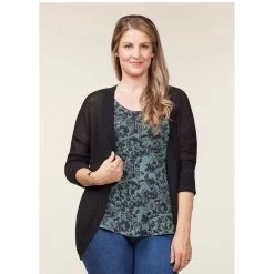 EQL Women's Mesh Cocoon Cardigan - Black 7 EQL Women's Mesh Cocoon Cardigan - Black -Equestrian Equipment 644798 800 800