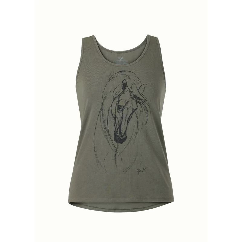 EQL Women's Graceful Horse Tank - Caper 3 EQL Women's Graceful Horse Tank - Caper