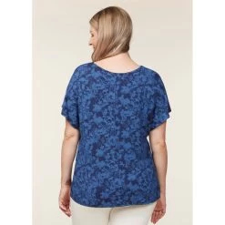 EQL Women's Allure Ecovero Short Sleeve Top - Ink Countryside -Equestrian Equipment 645268 800 800