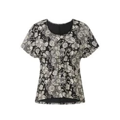 EQL Women's Allure Ecovero Short Sleeve Top - Black Eq Lace