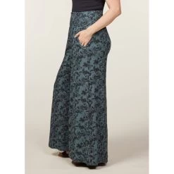 EQL Women's Soft Sweep Wide Leg Print Pant - Bluegrass Countryside 10 EQL Women's Soft Sweep Wide Leg Print Pant - Bluegrass Countryside -Equestrian Equipment 645401 800 800