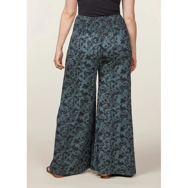 EQL Women's Soft Sweep Wide Leg Print Pant - Bluegrass Countryside 6 EQL Women's Soft Sweep Wide Leg Print Pant - Bluegrass Countryside - Image 4
