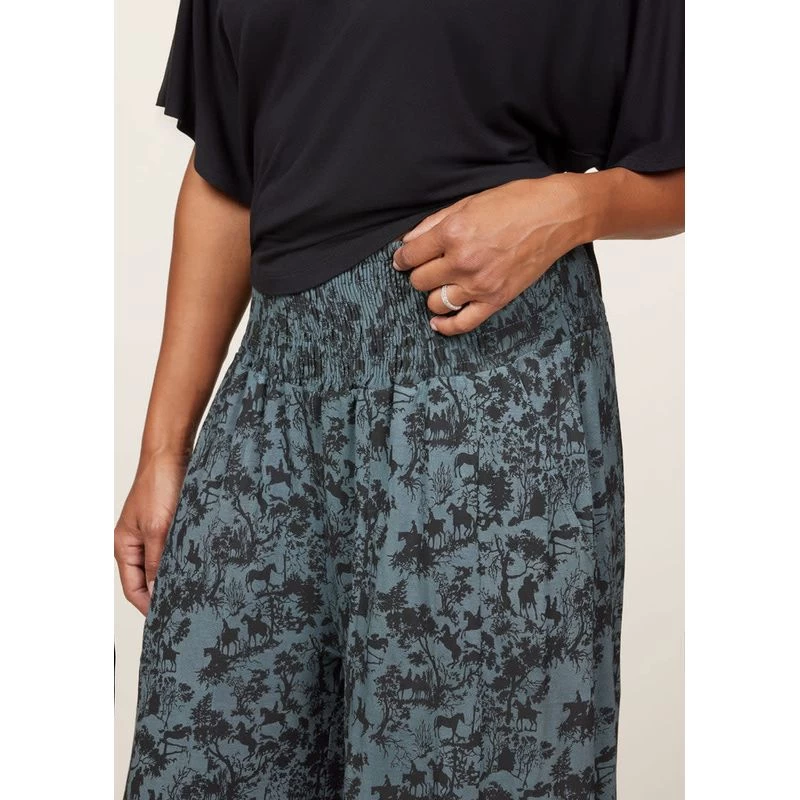 EQL Women's Soft Sweep Wide Leg Print Pant - Bluegrass Countryside 7 EQL Women's Soft Sweep Wide Leg Print Pant - Bluegrass Countryside - Image 5