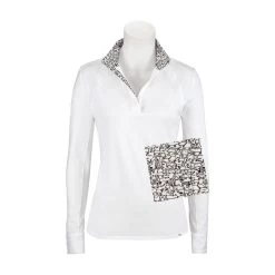 RJ Classics Women's Maddie 37.5 Show Shirt - White/Dogs