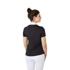 B Vertigo Women's Kayla Laced Short Sleeved Show Shirt - Dark Navy -Equestrian Equipment 649947 800 800