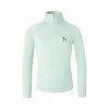 Horze Kids' Lola Long Sleeved Half Zip Tech Shirt - Dusty Aqua 1 Horze Kids' Lola Long Sleeved Half Zip Tech Shirt - Dusty Aqua -Equestrian Equipment 651000 800 800
