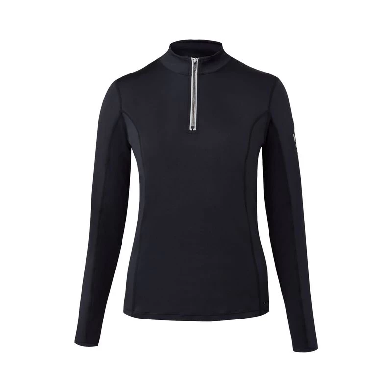 Horze Women's Lucy Long Sleeved Half Zip Ventilated Shirt - Dark Navy 3 Horze Women's Lucy Long Sleeved Half Zip Ventilated Shirt - Dark Navy