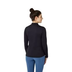 Horze Women's Lucy Long Sleeved Half Zip Ventilated Shirt - Dark Navy 8 Horze Women's Lucy Long Sleeved Half Zip Ventilated Shirt - Dark Navy -Equestrian Equipment 651182 800 800