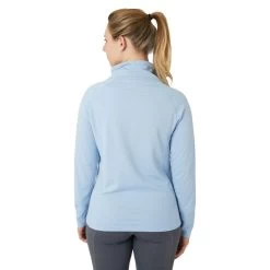 Horze Women's Ira Technical Half Zip Sweatshirt With High Neck - Cashmere Blue 10 Horze Women's Ira Technical Half Zip Sweatshirt With High Neck - Cashmere Blue -Equestrian Equipment 659691 800 800