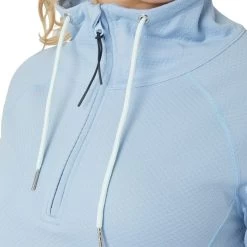 Horze Women's Ira Technical Half Zip Sweatshirt With High Neck - Cashmere Blue 11 Horze Women's Ira Technical Half Zip Sweatshirt With High Neck - Cashmere Blue -Equestrian Equipment 659692 800 800