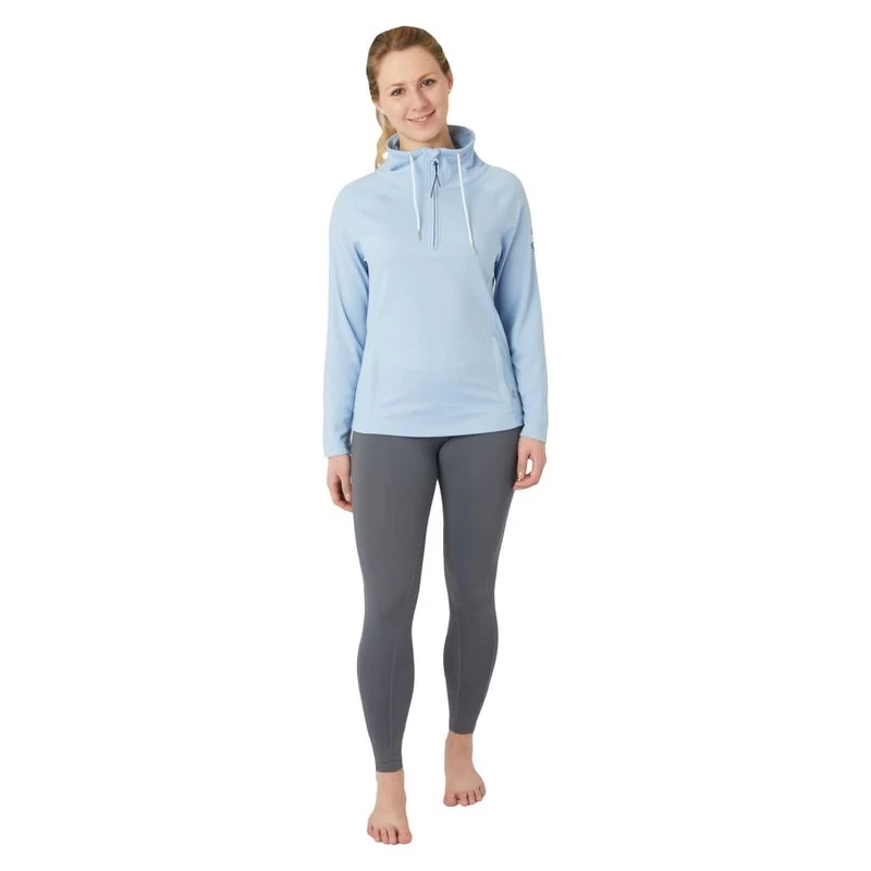 Horze Women's Ira Technical Half Zip Sweatshirt With High Neck - Cashmere Blue 7 Horze Women's Ira Technical Half Zip Sweatshirt With High Neck - Cashmere Blue - Image 5