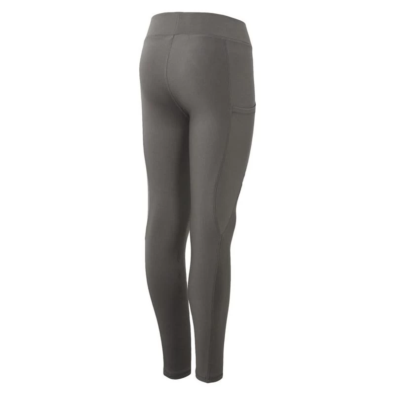 Horze Kids' Yana Knee Patch Tights - Smoked Pearl Grey 3 Horze Kids' Yana Knee Patch Tights - Smoked Pearl Grey