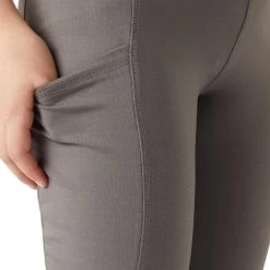 Horze Kids' Yana Knee Patch Tights - Smoked Pearl Grey 11 Horze Kids' Yana Knee Patch Tights - Smoked Pearl Grey -Equestrian Equipment 659905 800 800