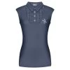 Fair Play Women's Alina Sleeveless Polo Shirt - Steel Blue -Equestrian Equipment 664921 800 800