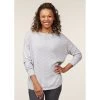 EQL Women's Chevron Pointelle Sweater - Heather Grey 2 EQL Women's Chevron Pointelle Sweater - Heather Grey -Equestrian Equipment 669730 800 800