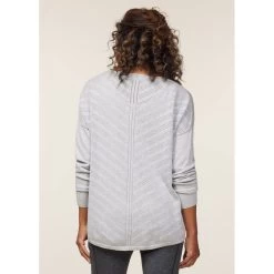 EQL Women's Chevron Pointelle Sweater - Heather Grey -Equestrian Equipment 669732 800 800