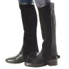 Ovation Pro Suede Half Chaps - Black -Equestrian Equipment 676700 800 800