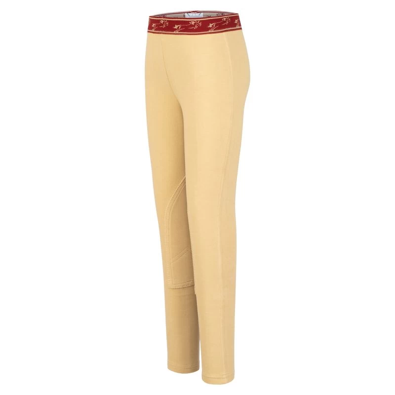 TuffRider Kids' Cotton Schoolers Riding Tights - Light Tan 3 TuffRider Kids' Cotton Schoolers Riding Tights - Light Tan