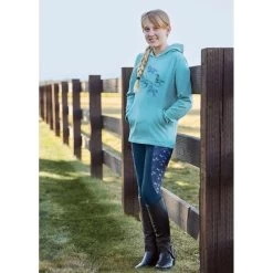 Kerrits Kids' Happy Herd Pullover Hoodie - Topaz -Equestrian Equipment 682264 800 800