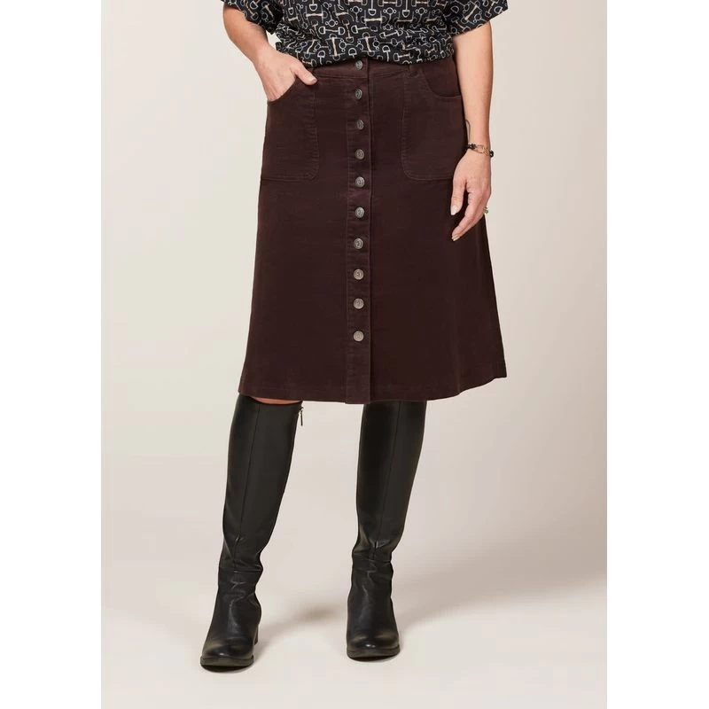 EQL Women's Soft Stretch Corduroy Skirt - Java 5 EQL Women's Soft Stretch Corduroy Skirt - Java - Image 3