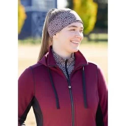 Kerrits Women's Rail Side Fleece Headband - Sangria Starlight -Equestrian Equipment 682948 800 800