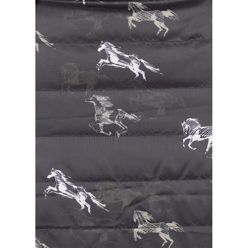 Kerrits Kids' Pony Tracks Reversible Quilted Jacket - Black Run Free/Black 7 Kerrits Kids' Pony Tracks Reversible Quilted Jacket - Black Run Free/Black - Image 5