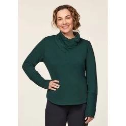 EQL Women's Weekender Wrap Neck Top - Hunter -Equestrian Equipment 687793 800 800