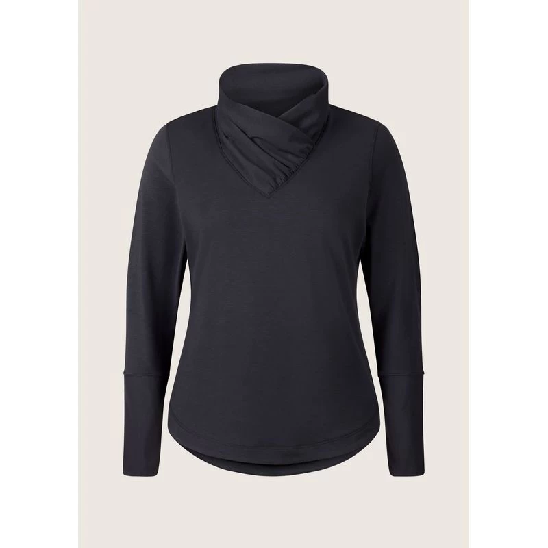 EQL Women's Weekender Wrap Neck Top - Black 3 EQL Women's Weekender Wrap Neck Top - Black